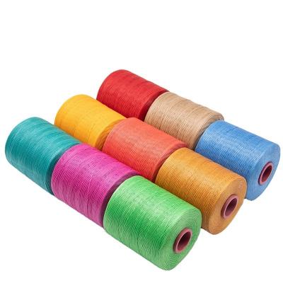 China Flat Waxed Thread Type 1mm 210D Yarn Count Sewing Thread for Crochet for sale