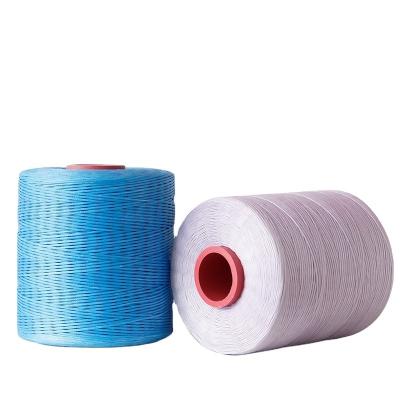 China Black Waterproof 0.8mm 1mm 400g 210D/1*16 Spun Yarn Flat Waxed Thread for Leatherware for sale