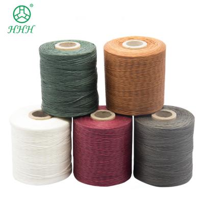 China UV Protect 150D/16 400g Leather Shoe Sewing Waxed Flat Wax Cord Polyester Braided Thread for sale