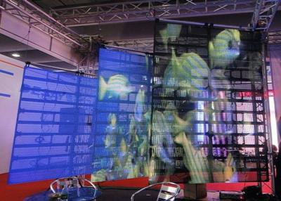 Chine Mur visuel d'intérieur SMD 1R1G1B LED de l'écran transparent polychrome LED de P12.5 à vendre