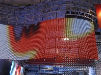 China P12 DIP Full Color Flexible LED Video Wall RGB HD LED Panel Easy Installation for sale