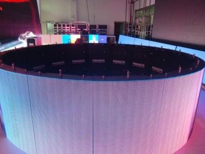 China Wireless Flexible Led Panel Video Screen 3 In 1 SMD Advertising For Railway Station for sale