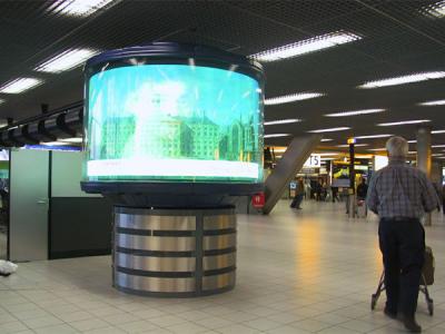 Chine Affichage à LED Flexible mené contrasté des pixels 360 de l'écran 10mm de rideau polychrome à vendre