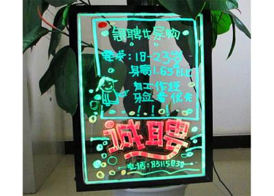 China Full Color LED Writing Boards Flashing Transparent Illuminated Billboard Design Signs for sale