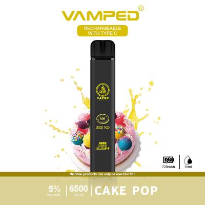 China 6500 Puffs Disposable Vape Device , Cake Pop Flavors Disposable Vape Pen for sale