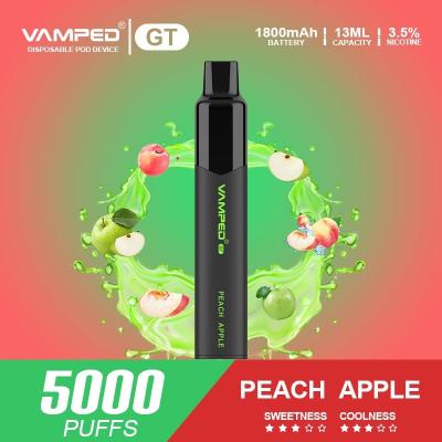 China Peach Apple 1800mAh Disposable Vape Pen With Mash Coil 62g Weight for sale