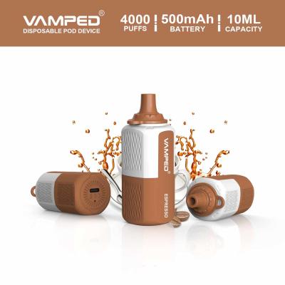 China Espresso Vamped PC Small Disposable Vape 500mAh Battery 3.5% Nicotine Strength for sale