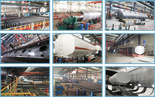 Storage Transport Petrol/Fuel/Diesel Tank/Tanker Truck Semi Trailer with Tractor Truck Head