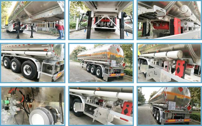 40, 000 Liters Liquid Glacial Acetic Acid Transport Alu/Aluminum Alloy Tank/Tanker Truck Semi-Trailer
