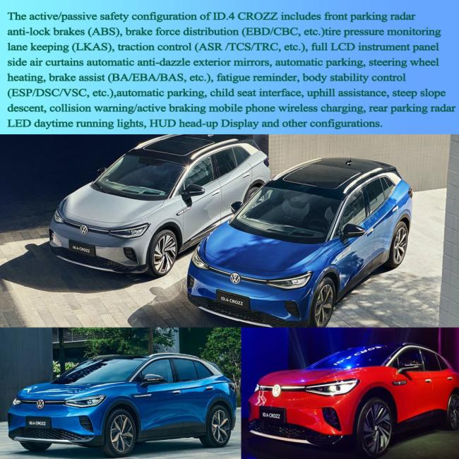 China Hybrid Cheapest VW ID4crozz Pure+ Electric Cars Adults Vehicle EV Cars for Sale