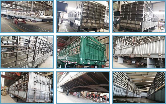 3axles Bulk Cargo Transportation Semi Box Trailer