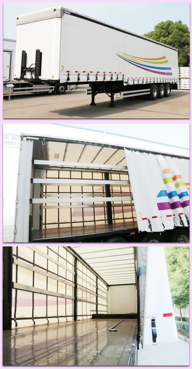 40FT Curtain Sider Trailer Curtain Sided Lorry for Beer Pallets Easy Loading and Unloading with Forklift
