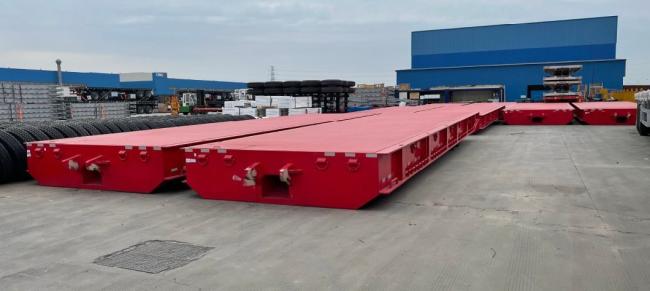 Terminal Use Purpose Gooseneck 20FT/40FT/45FT/60FT Roll Mafi Trailer