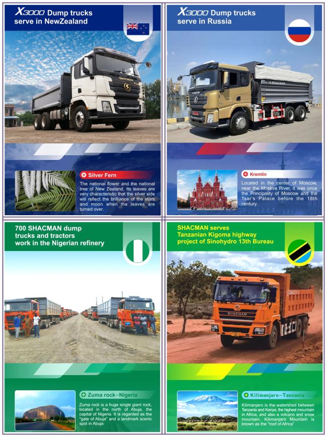 Shacman 6X4 8X4 Manual Transmission Engineering Dumper Lorry Tipper Truck on Sale in Ghana