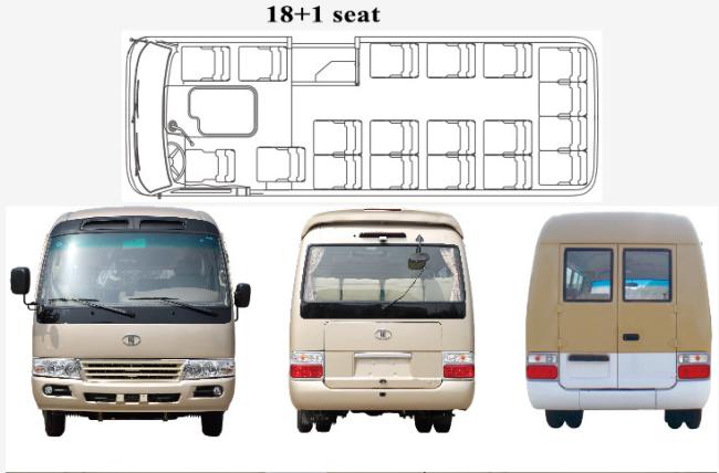 Diesel Bus Front Engine 30 Seats 27 Seats LHD Rhd Tourist Bus Mini Bus Cheap Price for Sale