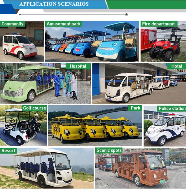 Instock China Manufacture Sightseeing 11 Seater Electric Tour Car on Sale