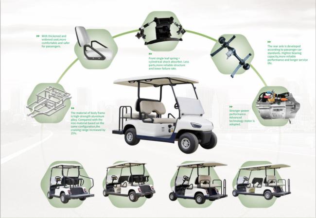 5-Seater Golf Car/Resort/Utilit Seater Electric Golf Cart and 14 Seater Electric Sightseeing Carts