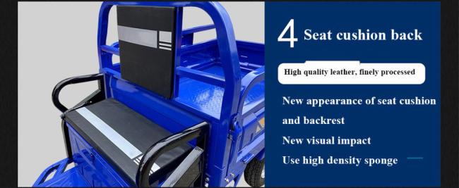 Cabin Cargo Three Wheel Dumper Cargo Tricycle 3 Wheeler Cargo Tricycle