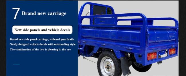 Garbage Truck Brand New 3 Wheel Cargo Tricycle Diesel Powered Tricycle