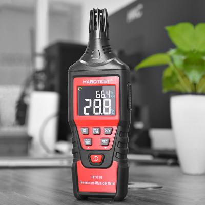 China 60 Degree LCD Display Digital Temp And Humidity Meter for sale