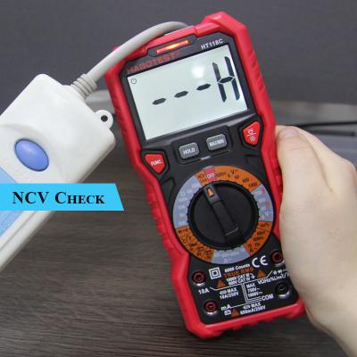 Китай Отсчеты цифрового вольтамперомметра 6000 емкости HABOTEST 10A истинные RMS с DC AC температуры NCV продается