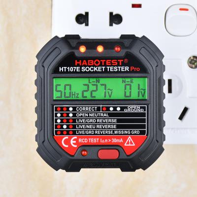 China Open Neutral Plug Socket Tester ,  HT107E Wall Socket Tester for sale