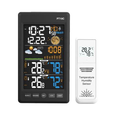 China Colorful AV Screen Indoor Outdoor Wireless Weather Station for sale