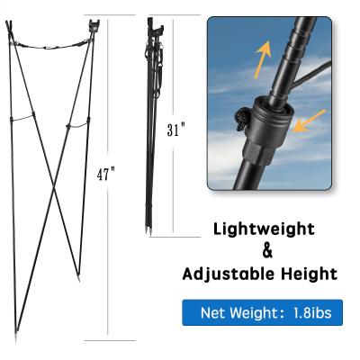 China Portable Black Shooting Bipods Light Weight Aluminum Alloy for sale