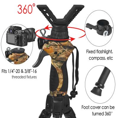 China 1.5m Hunting Tripod Height 360 Degree Panning Range Camo Handle for sale