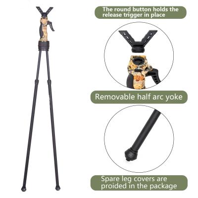 China Aluminum Alloy Adjustable 1.2kg Shooting Tripods For Hunting And Target Practice for sale