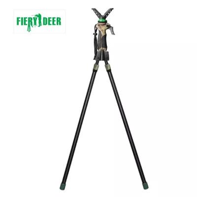 China Adjustable Height Hunting Tripod Aluminum Alloy Black Color For Outdoor Shooting for sale