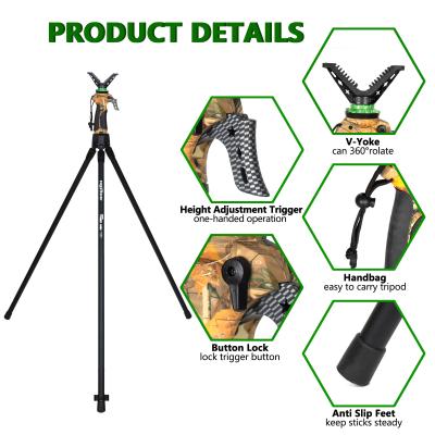 China Aluminum Alloy Hunting Tripod For Outdoor Activities for sale