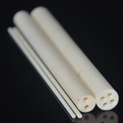 China Multihole Insulating Hollow Ceramic Tubes 99% Alumina Ceramic Thermocouple Tube for sale