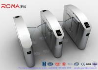 China Flap Barrier Gate Half High Turnstile Security Systems Swing Gate Flap Barrier for sale