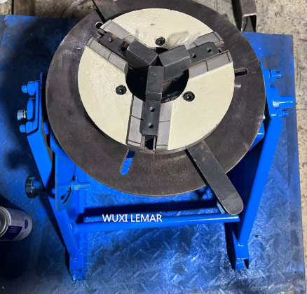 Welding positioner operation view