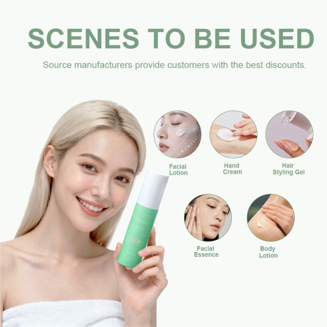 JXPACK lotion bottle in use