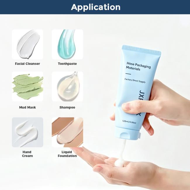 Various uses of PE cosmetic tubes for different products