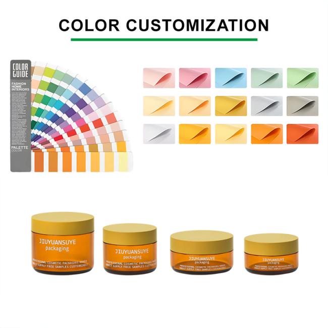 Custom Color Options for Cosmetic Jar Lids