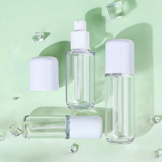 Luxurious transparent thick-walled bottle