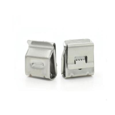 China Silver Solar Panel PV System Components Install Cable Clips SS304 2x4mm for sale