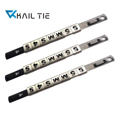 China Industrial 304 Stainless Steel Cable Tag 89mm Length Engraved Cable Tie for sale
