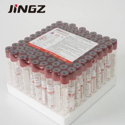 China Aprobación CE Red Top No aditivo tubo plano de vacío tubo de recolección de muestras de sangre de acuerdo con Vacuum en venta