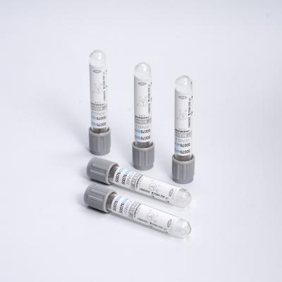 China Tubo Sugar Test Tube de Glucode do tubo da coleção de Grey Sodium Fluoride Blood Sample à venda