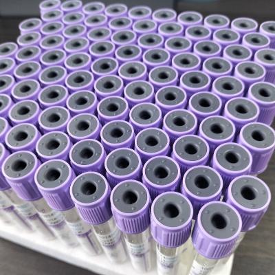 China Lavender K2 EDTA Tube Draw Volume 1ml-10ml For Blood Collection for sale
