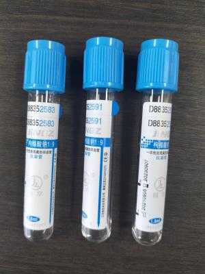 Китай Лабораторное испытание цитрата натрия вакуумный сбор крови PT трубка с синим верхом продается
