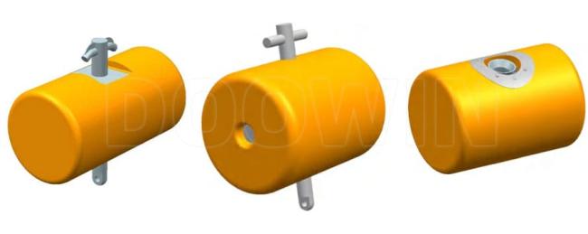 Alternative type barrel mooring buoys