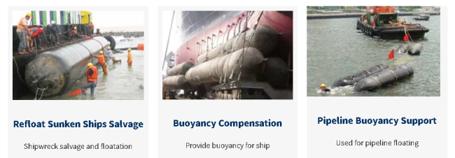 Various applications of marine salvage airbags