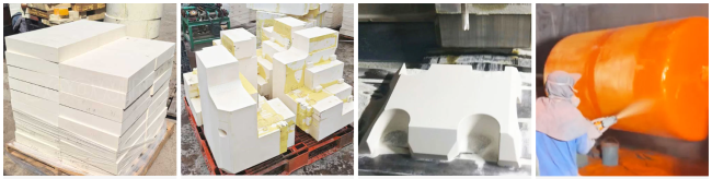Syntactic foam CNC production process