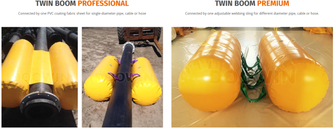 Twin-Boom Type Inflatable Cable Floats product illustration