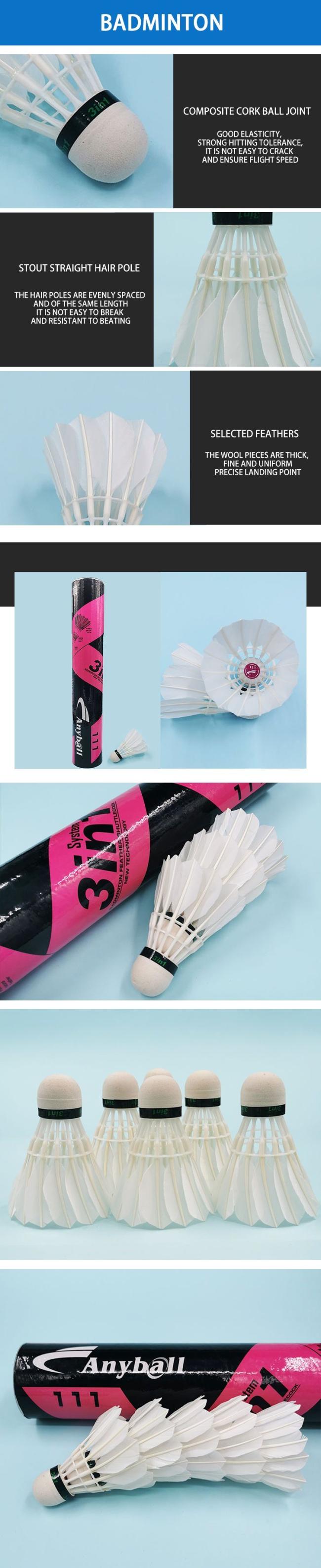 Anyball 111 Hybrid Shuttlecock Badminton 3in1 Patent Product Popular